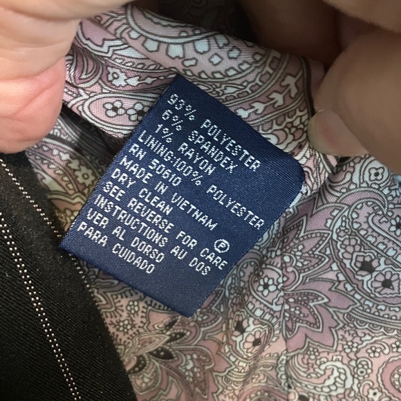 Jones Wear Black Pinstripe Women's Blazer and Trousers - Picture 6 of 9